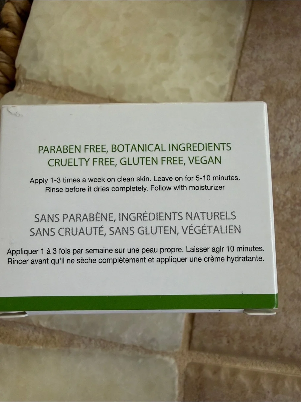 Sonäge Tulsi Soothing Tri Clay Mask — White & Green